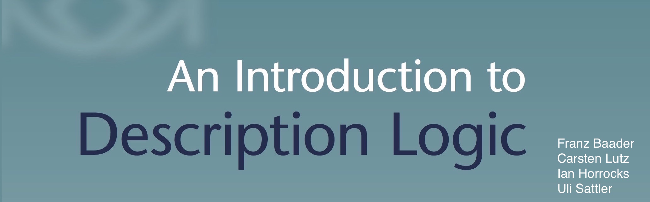 An Introduction to Description Logic