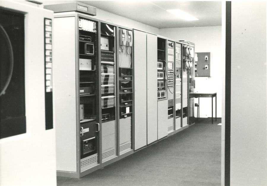 photo of original mainframe computer in Department of Computer Science