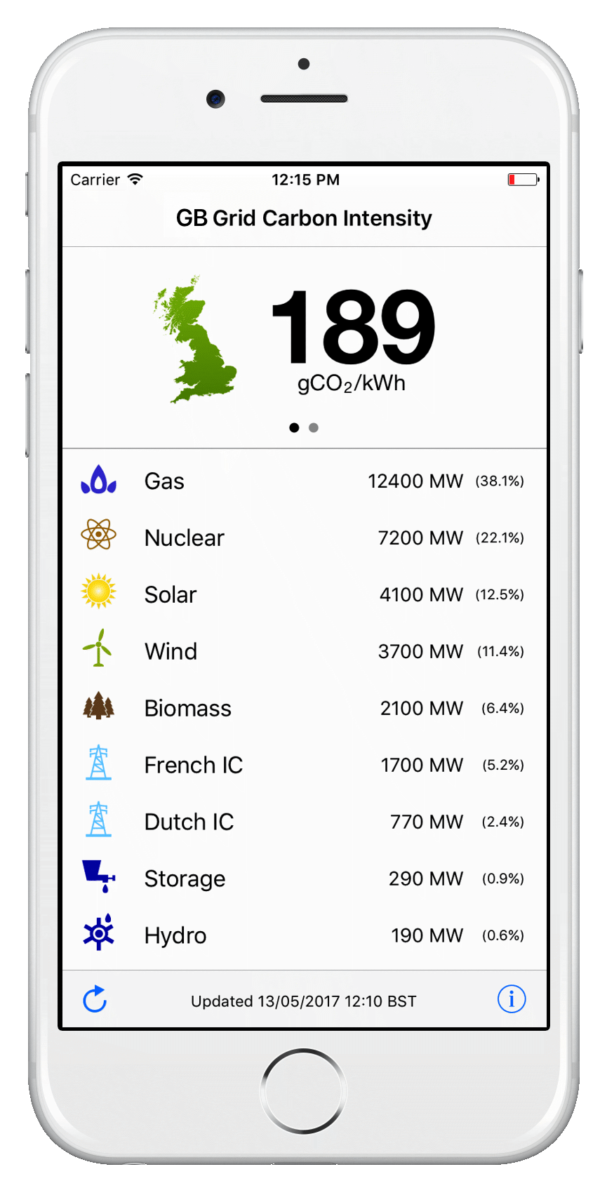 GridCarbon app