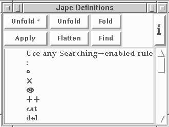 Image of the Function Definitions Window