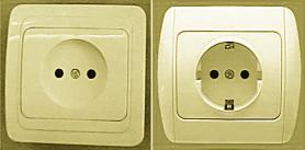 Photos of power sockets