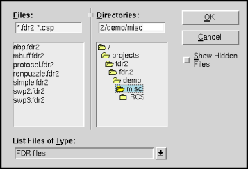 Figure 4: File Selection Window