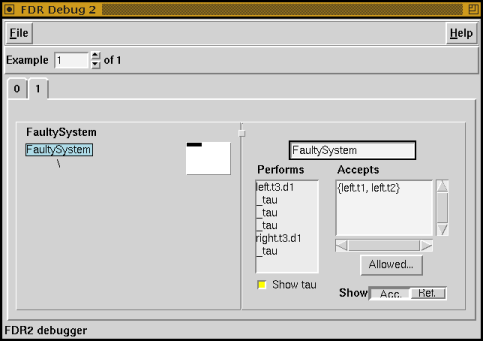 Figure 6: Debugging Window
