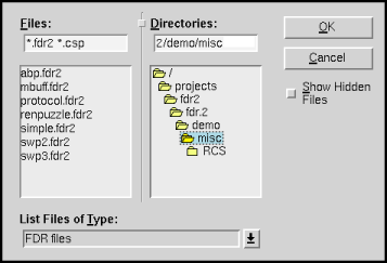 Figure 4: File Selection Window