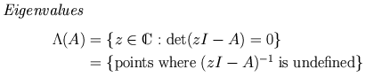 eigenvalues